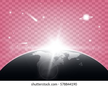 Creative concept Vector set of glow light effect stars bursts with sparkles isolated on black background. For illustration template art design, banner for Christmas celebrate, magic flash energy ray.