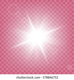 Creative concept Vector set of glow light effect stars bursts with sparkles isolated on black background. For illustration template art design, banner for Christmas celebrate, magic flash energy ray.