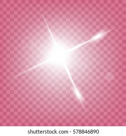 Creative concept Vector set of glow light effect stars bursts with sparkles isolated on black background. For illustration template art design, banner for Christmas celebrate, magic flash energy ray.