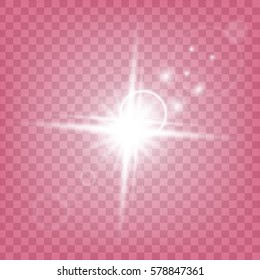 Creative concept Vector set of glow light effect stars bursts with sparkles isolated on black background. For illustration template art design, banner for Christmas celebrate, magic flash energy ray.