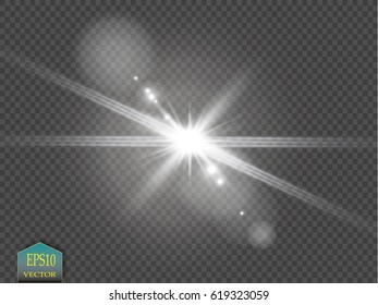 Creative concept Vector set of glow light effect stars bursts with sparkles isolated on black background. For illustration template art design, banner for Christmas celebrate, magic flash energy ray

