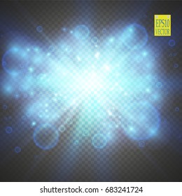 Creative concept Vector set of glow light effect stars bursts with sparkles isolated on black background. For illustration template art design, banner for Christmas celebrate, magic flash energy ray. 