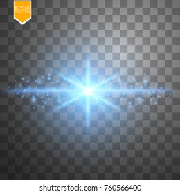 Creative concept Vector set of glow light effect stars bursts with sparkles isolated on black background. For illustration template art design, banner for Christmas celebrate, magic flash energy ray