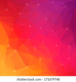 Creative concept vector triangle abstract background for Web and Mobile Applications isolated on background. Vector illustration creative template design, Business software and social media.