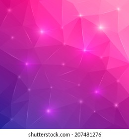 Creative concept vector triangle abstract background for Web and Mobile Applications isolated on background. Vector illustration creative template design, Business software and social media.