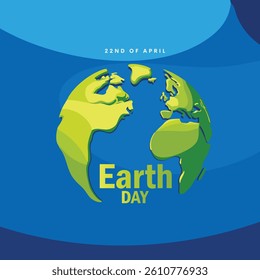 Creative Concept of World Environment Day On blue Background. Vector illustration Design.