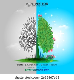 Creative Concept for World Environment Day.