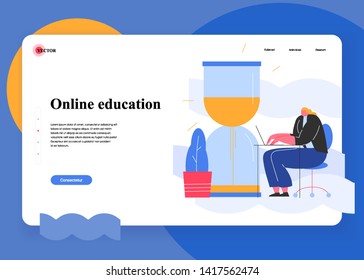Creative concepts of web page design for website and mobile website development. Seo landing page. Successful organization of their tasks. Flat vector illustration.