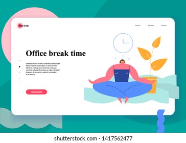 Creative concepts of web page design for website and mobile website development. Seo landing page. Successful organization of their tasks. Flat vector illustration.
