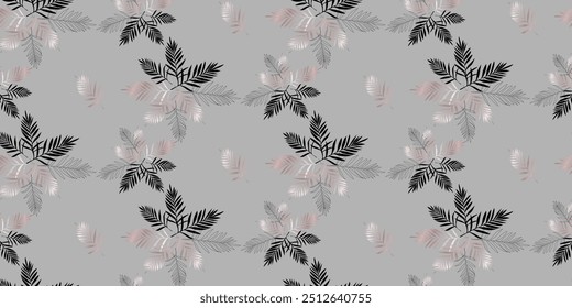 Imágenes conceptuales creativas de hojas de árbol abstractas, texturas en un estilo minimalista. Plantillas de diseño moderno para vacaciones, publicidad, marca, ropa de cama. Ornamento, patrón sin fisuras, textura.