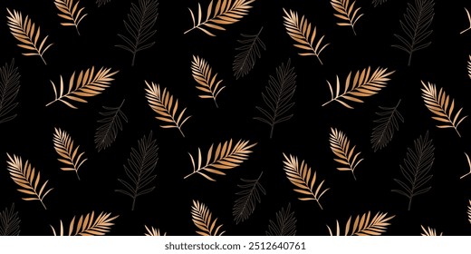 Creative conceptual images of abstract tree leaves, textures in a minimalistic style. Modern design templates for holidays, advertising, brand, bed linen. Ornament, seamless pattern, texture.