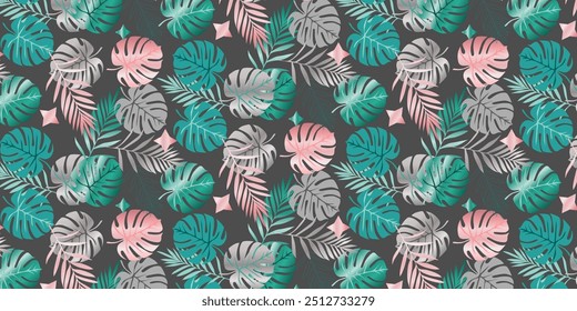 Imágenes conceptuales creativas de hojas de árbol abstractas, texturas en un estilo minimalista. Plantillas de diseño moderno para vacaciones, publicidad, marca, ropa de cama. Ornamento, patrón sin fisuras, textura.