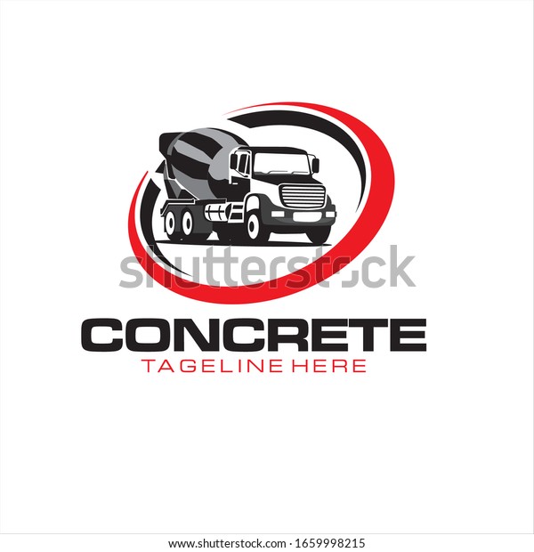 Creative Concrete Mixer Truck Logo Vector Stock Vector (Royalty Free ...