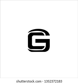 Creative connected trendy unique  GC CG G C initial based icon logo