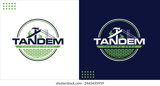 Creative Konstruktion Logo, Design Inspiration, Illustration, Vektorgrafik.