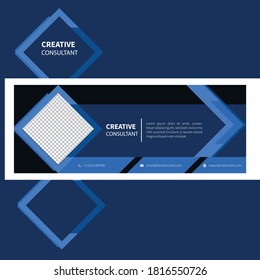 Plantilla de diseño de portada de consultor creativo