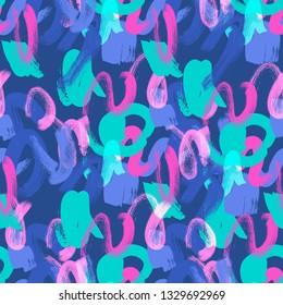 Creative Contemporary Chaotic Painting , Seamless Pattern Background Illustration for Surface , Invitation , Notebook, Banner , Wrap Paper ,Textiles, Cover, Magazine ,Postcard Background ,Textile 
