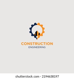 Creative Contruction Engineering Logo Design Vector Stock Vector ...