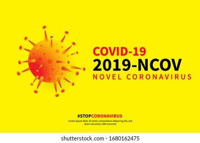 Creative (Corona virus -2019-nCoV ) Banner Word with Icons ,Vector illustration.