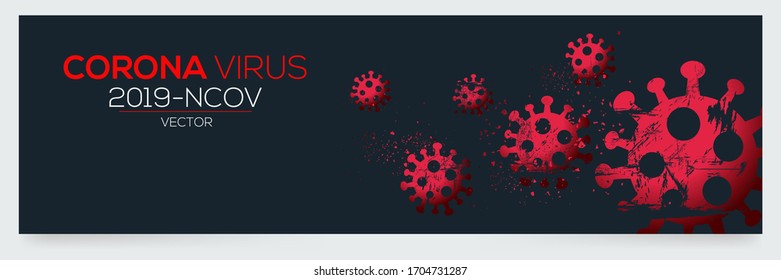 Creative (Corona virus -2019-nCoV ) Banner Word with Icons ,Vector illustration.