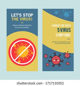 Creative (Corona virus -2019-nCoV ) Banner Word with Icons. Corona Virus in Global Spread. Vector Illustration