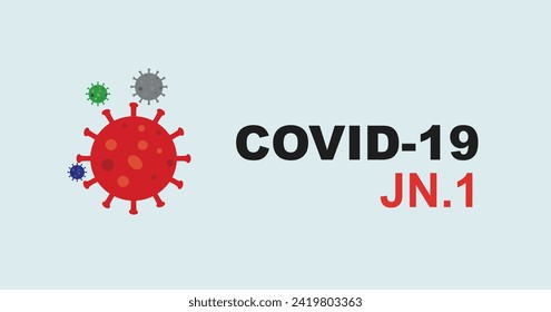 Creative (Corona virus -2019-nCoV ) Banner Word with Icons and vector illustration. 2024 Corona is here again. Covid-19 new variant awareness banner. Protect yourself from COVID-19 and save others.