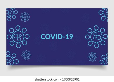 Creative (virus Corona -2019-nCoV ) Ilustración vectorial.
