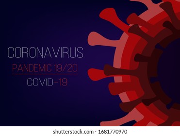 Creative (Coronavirus -2019-nCoV ) Banner Word ,Vector illustration. Novel Coronavirus. danger vector illustration.Spread of the novel coronavirus Background. Corona virus icon. influenza pandemic.