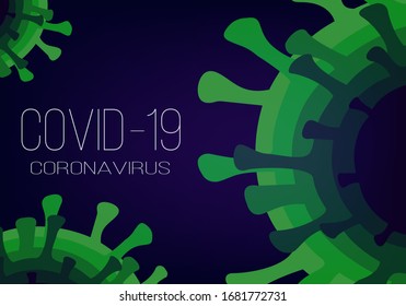 Creative (Coronavirus -2019-nCoV ) Banner Word ,Vector illustration. Novel Coronavirus. danger vector illustration.Spread of the novel coronavirus Background. Corona virus icon. influenza pandemic.