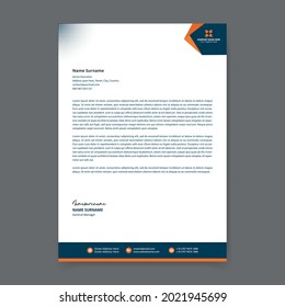 Creative Corporate A4 size Letterhead Design Template,full vector.