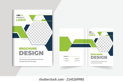 Creative Corporate abstract brochure cover page annual report book cover business profile design template elegant modern vector design layout theme for multipurpose use