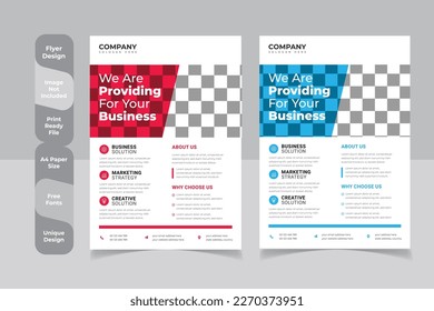  creative corporate abstract shape trendy flyer magazine leaflet design with creative abstract geometric shape template design