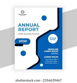creative corporate annual report template design for data presentation