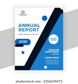 diseño creativo de plantilla de informe anual corporativo para presentación de datos