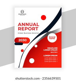 creative corporate annual report template design for data presentation