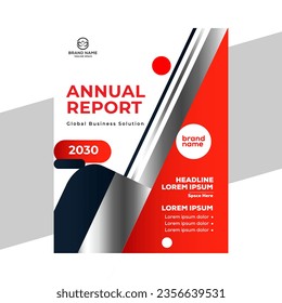 diseño creativo de plantilla de informe anual corporativo para presentación de datos