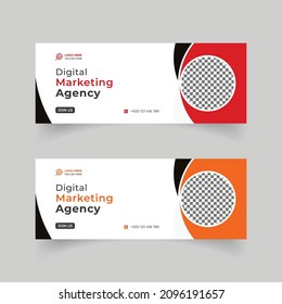 Creative corporate banner template design