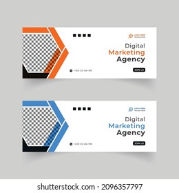 Creative corporate banner template design