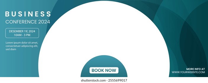 Creative corporate blue ocean color business banner template design for webinar, marketing, online class program, and conference