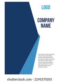 Creative Corporate Book Cover Design Template in A4 Report Design