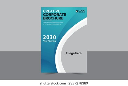 Creative Corporate Broschüre. Kann angepasst werden. Flyer, Geschäftsbericht, Banner, vollständig editierbar.