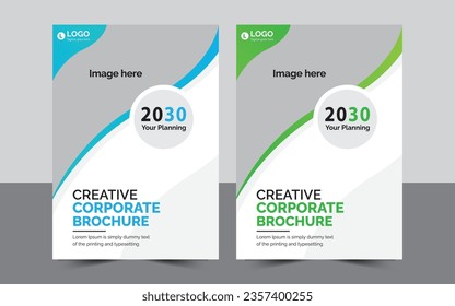 Creative Corporate Brochure. Can Be Adapt. Flyer, Annual Report, Banner, cover, book design Fully Editable.