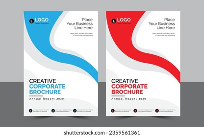 Creative Corporate Brochure. Can Be Adapt. Flyer, Annual Report, Banner, Fully Editable.