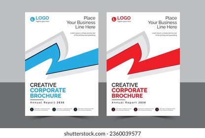 Creative Corporate Brochure. Can Be Adapt. Flyer, Annual Report, Banner, Fully Editable.