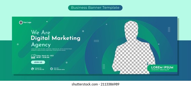 Creative Corporate Business Banner Template Design For Webinar, Marketing, Online Class Program, Etc