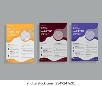 Creative corporate business brochure flyer design layout template A4,for Magazine, Poster, Corporate Presentations, Portfolio, Flyer infographic, layout modern with minimalist layout,