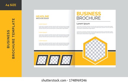 creative corporate business brochure  template design modern and creative  brochure in A4 with colorful design