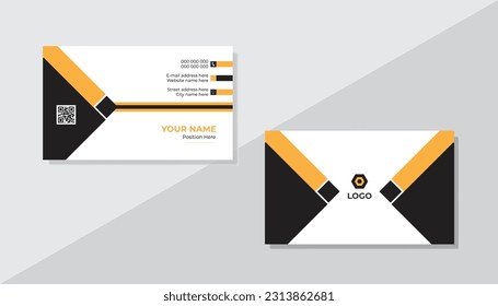 Creative corporate business card design template .