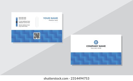 Creative corporate business card design template set .