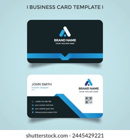 creative corporate business card design template vector